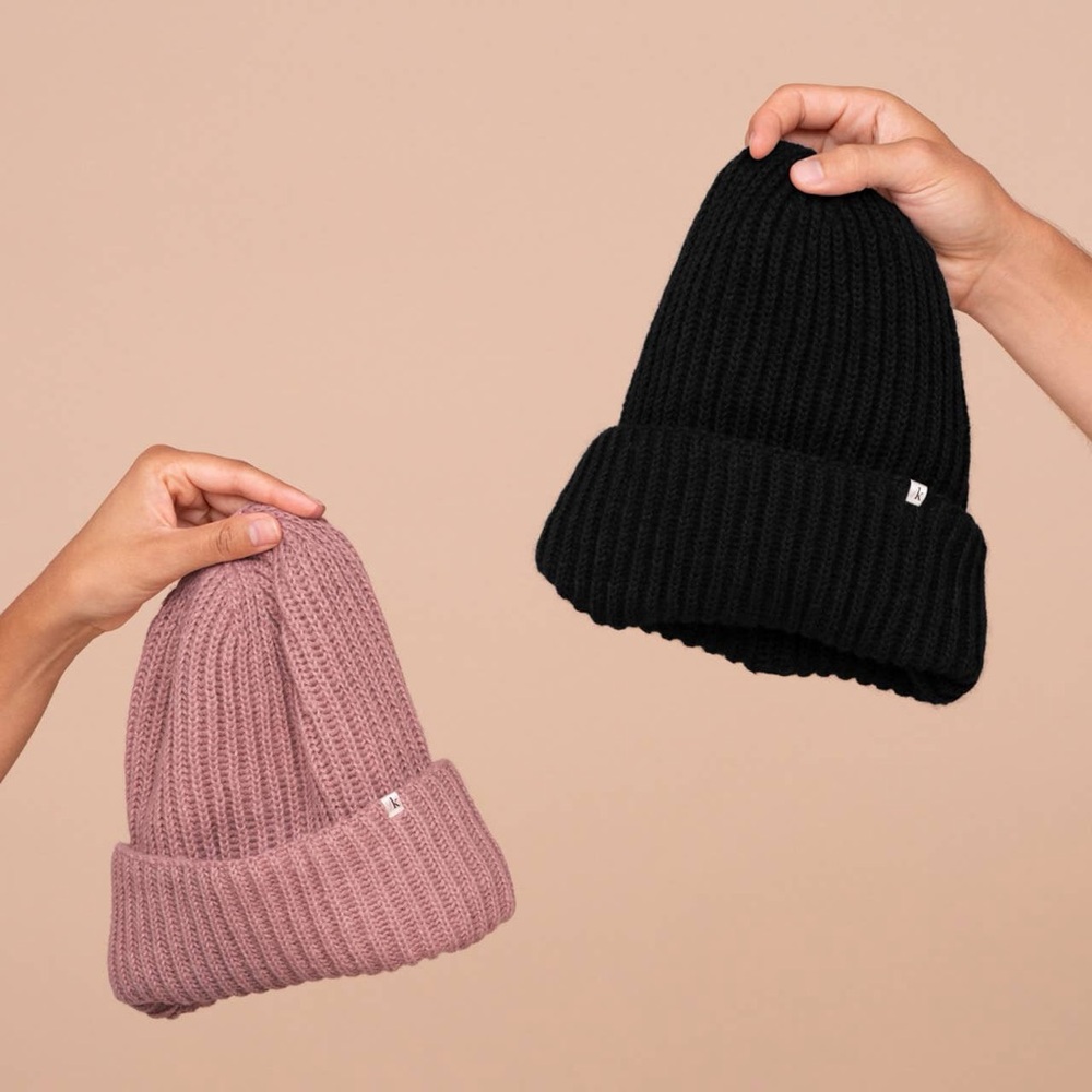 Kitsch Satin Lined (mauve) Beanies *black sold separately